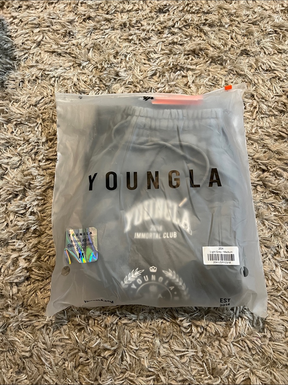 YoungLA 204 Immortal Killer Joggers - Light Grey - Picture 4 of 5